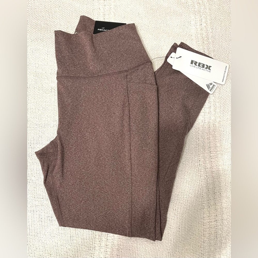 RBX Active Women’s Workout Leggings, Large, Purple.  NWT